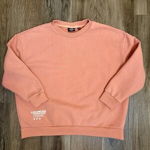 Rolling Loud Men's Crew Neck Sweatshirt Size XL Light Orange Soft 100% Cotton